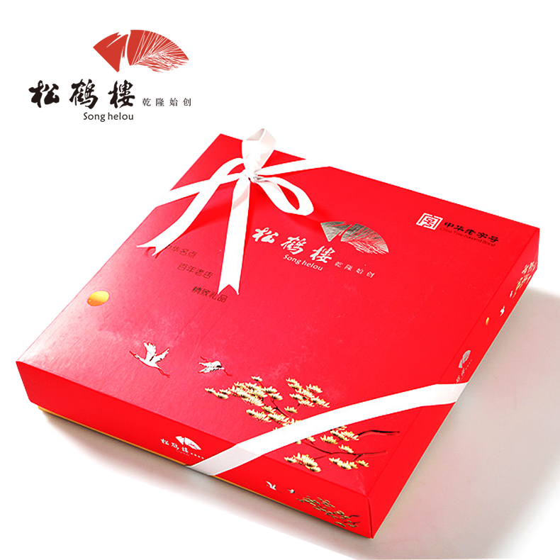 松鹤楼酥饼礼盒750g老字号苏州特产核桃酥花生腰果酥什锦糕点年货